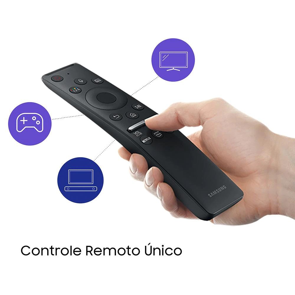 Smart TV QLED 55 Polegadas 4K 55Q95T Única Conexão e Suporte No Gap Pontos Quânticos Samsung - 8