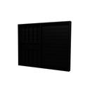 Ver imagem 3 de Veneziana 3 Folhas Aluminio Preto com Grade 1,00x1,20