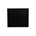 Ver imagem 2 de Veneziana 3 Folhas Aluminio Preto com Grade 1,00x1,20