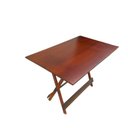 Ver imagem 1 de Mesa Dobrável 120x70 Bar Restaurante Lanchonete Marrom/Mel