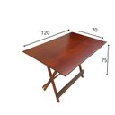 Ver imagem 2 de Mesa Dobrável 120x70 Bar Restaurante Lanchonete Marrom/Mel