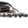 Multicabos Xlr 8 Vias Cirilo Cabos - 3 Metros - 3