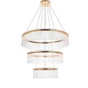 Ver imagem 1 de Lustre Pendente Clássico Slider Led em Metal e Cristal