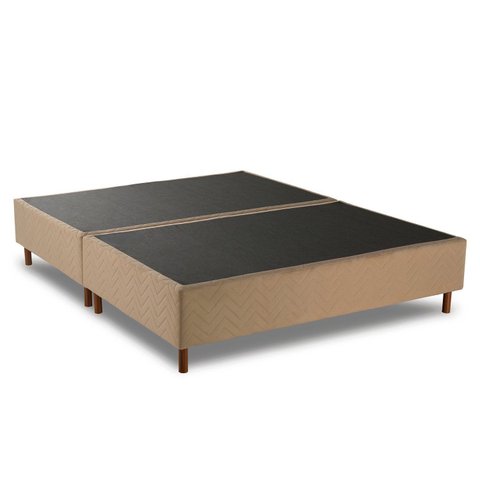 Base Box Queen Bipartido 158cm x 198cm Sommier Veludo