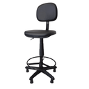 Ver imagem 2 de Cadeira Caixa Secretária Fixa Corino:preto