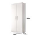 Ver imagem 4 de Armario Lavanderia Sheila 2 Pts 1,85m C/ Suporte Vassouras