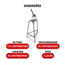 Ver imagem 4 de Amassador de Batatas Legumes Torresmo Industrial Grande - Vitalex