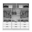 Ver imagem 3 de Guarda Roupa Sevilha Casal com Espelho 3 Portas 9 Gavetas Carioca Cor Cinamomo