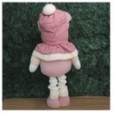 Ver imagem 5 de Boneco De Neve Natal Rosa Fofinho Perna Ajustável 94cm
