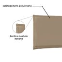 Ver imagem 3 de Painel de Cama 90cm Luna Suede Bege - Lucadi Home
