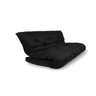 Colchonete Futon Dobravel Enrolavel Casal 188x128cm Orthovida - Preto - 1