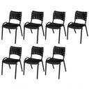 Ver imagem 1 de Cadeira Iso Base Preto , , Escritório - Preto Kit 7 Peças