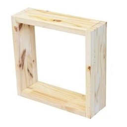 Nicho Retangular de Madeira 30x30 Centímetros - Pensemadeiras - Única Único - 3