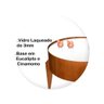 Kit Mesa de Centro Esmeralda Redonda Laminada com Vidro Branca - 2