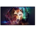 Ver imagem 1 de Mouse Pad Gamer Extra Grande Lobo Bordas Costuradas Base Antiderrapante