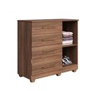 Ver imagem 3 de Cômoda New Florença 4 Gavetas 1 Porta com Sapateira - Benetil