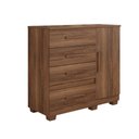 Ver imagem 1 de Cômoda New Florença 4 Gavetas 1 Porta com Sapateira - Benetil