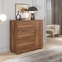 Ver imagem 2 de Cômoda New Florença 4 Gavetas 1 Porta com Sapateira - Benetil