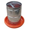 Comedouro Tubular 5 Kg Galvanizado Galinha Choca - 2