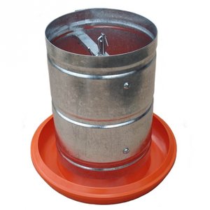 Comedouro Tubular 5 Kg Galvanizado Galinha Choca