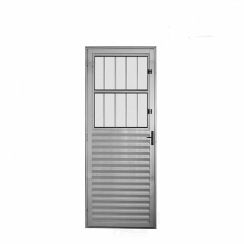 Porta Postigo Aluminio Brilhante 2.10 X 0.90 Lado Direito - Hale