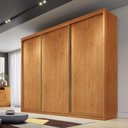 Ver imagem 4 de Guarda Roupa Casal Medelim 3 Portas 6 Gavetas Cinamomo - Novo Horizonte