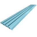 Ver imagem 3 de Painel Ripado em Placa 100x0,15cm (3,15m²) PVC + 6 Cantoneiras Azul Bariri