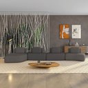 Ver imagem 2 de Sofá 4 Lugares Orgânico com Chaise e 3 Módulos Berlim bouclê Gf K01 - D’Rossi