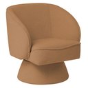 Ver imagem 1 de Poltrona Decorativa Agnes Base Fixa Bouclé Terracota - Nexta Casa