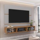 Ver imagem 1 de Painel Âmbar para Tv até 50 Polegadas Moderno e Luxuoso:off White - Cinamono