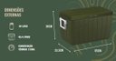 Ver imagem 6 de Caixa Térmica Coleman 48qt 45,4 Litros Cor Verde 64 Latas