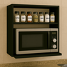 Suporte Microondas Forno Eletrico Prateleira Nicho Parede Organização Cozinha - 1