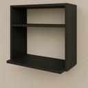 Ver imagem 6 de Suporte Microondas Forno Eletrico Prateleira Nicho Parede Organização Cozinha