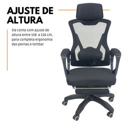 Cadeira de Escritório Presidente Executiva Oficial Supreme - Preto - 1 - 3