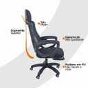 Ver imagem 7 de Cadeira de Escritório Presidente Executiva Oficial Supreme - Preto - 1
