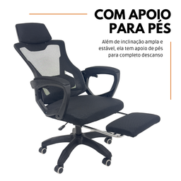 Cadeira de Escritório Presidente Executiva Oficial Supreme - Preto - 1 - 2