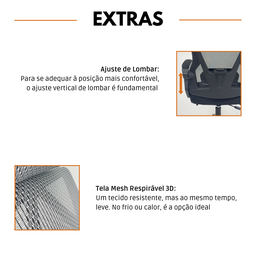 Cadeira de Escritório Presidente Executiva Oficial Supreme - Preto - 1 - 7