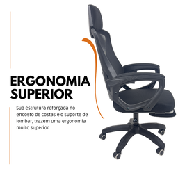 Cadeira de Escritório Presidente Executiva Oficial Supreme - Preto - 1 - 4