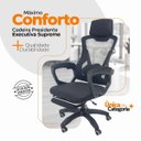 Ver imagem 5 de Cadeira de Escritório Presidente Executiva Oficial Supreme - Preto - 1