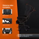 Ver imagem 2 de Cadeira Presidente Supreme Reclinável Tela Mesh com Apoio Lombar Preto