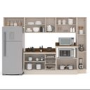 Ver imagem 5 de Armário de Cozinha Modulada Completa 6 Peças 316,8cm com Tampo 250050 Koya Politorno Móveis