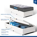 Ver imagem 5 de Cama Box Baú com Colchão de Espuma D60 Double Face Guarda Costas Comfort Force Probel Solteiro 88cm
