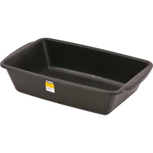 Caixa plástica p/ massa 20 litros 61x38x14cm preta Vonder