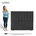 Ver imagem 5 de Cabeceira Cama Box Casal Kharla 140cm Veludo Cinza - Abmaza