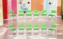 Ver imagem 1 de Kit 12 Cadeiras Iso Infantil Verde Limão Brinquedoteca Escola Igreja Creche Empilhavel