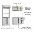 Ver imagem 5 de Armário de Cozinha Completa 100% MDF 250cm Branco Smart Madesa 03