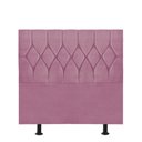 Ver imagem 1 de Cabeceira Estofada Istambul Capitonê 100cm Solteiro Box Quarto Suede Rosa Bebê - Ahazzo Móveis