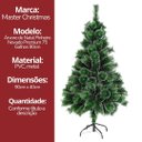 Ver imagem 4 de Árvore de Natal Pinheiro Nevado Premium Cheio 75 Galhos 90cm- Master Christmas
