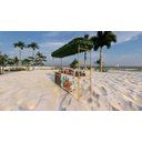 Ver imagem 2 de Kit Gazebo + Esteira de Palha Taboa para Decorar Jardins com Flores, 250cm Portátil e Desmontável