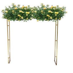 Kit Gazebo + Esteira de Palha Taboa para Decorar Jardins com Flores, 250cm Portátil e Desmontável - 9